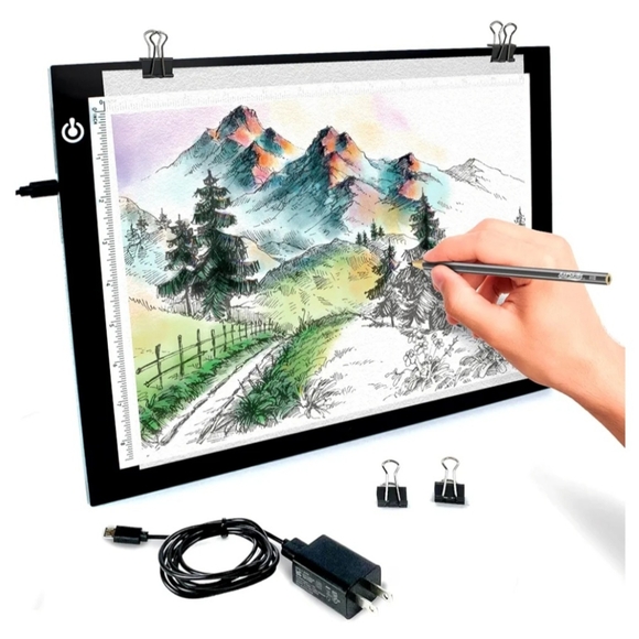 ArtSkills Light Up Tracing Pad Ultra Thin A4 Dimmable LED Light Box for Tracing - Picture 1 of 12